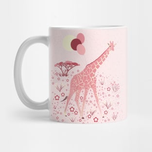 Pink giraffe Mug